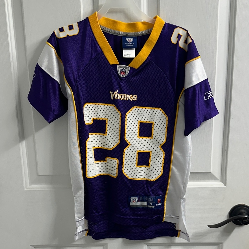 NFL Kids Purple and White Vikings Jersey